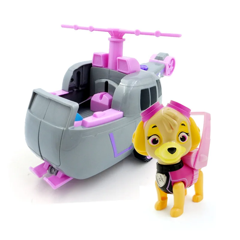 Paw Patrol летающие самолеты Щенячий патруль самолет автомобиль деформированный день рождения Аниме Фигурка модель игрушки для детей Рождественский подарок 2D01