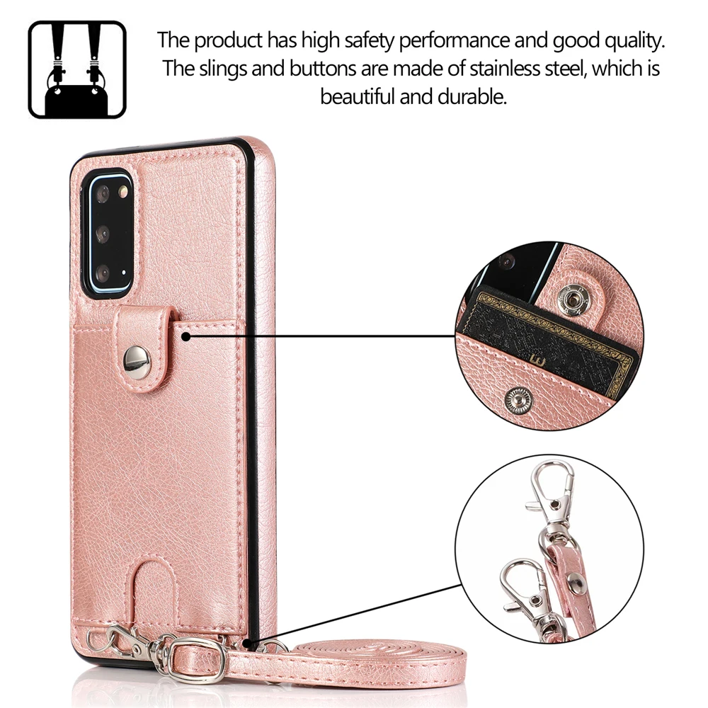 Luxury brand leather wallet chain crossbody soft Phone Case For iPhone 11  Pro XS Max XR X 6S 7 8 plus for samsung S8 S9 S10 A51 - AliExpress