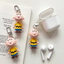 Южная Корея INS милый мультфильм Charlie коричневый брелок гарнитура Защитная крышка креативный автомобильный подвесной орнамент рекламные Gi
