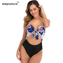 Сексуальный цельный купальник с дырочками для женщин, плюс размер, купальник с принтом, купальник, монокини, купальный костюм, летняя пляжная одежда