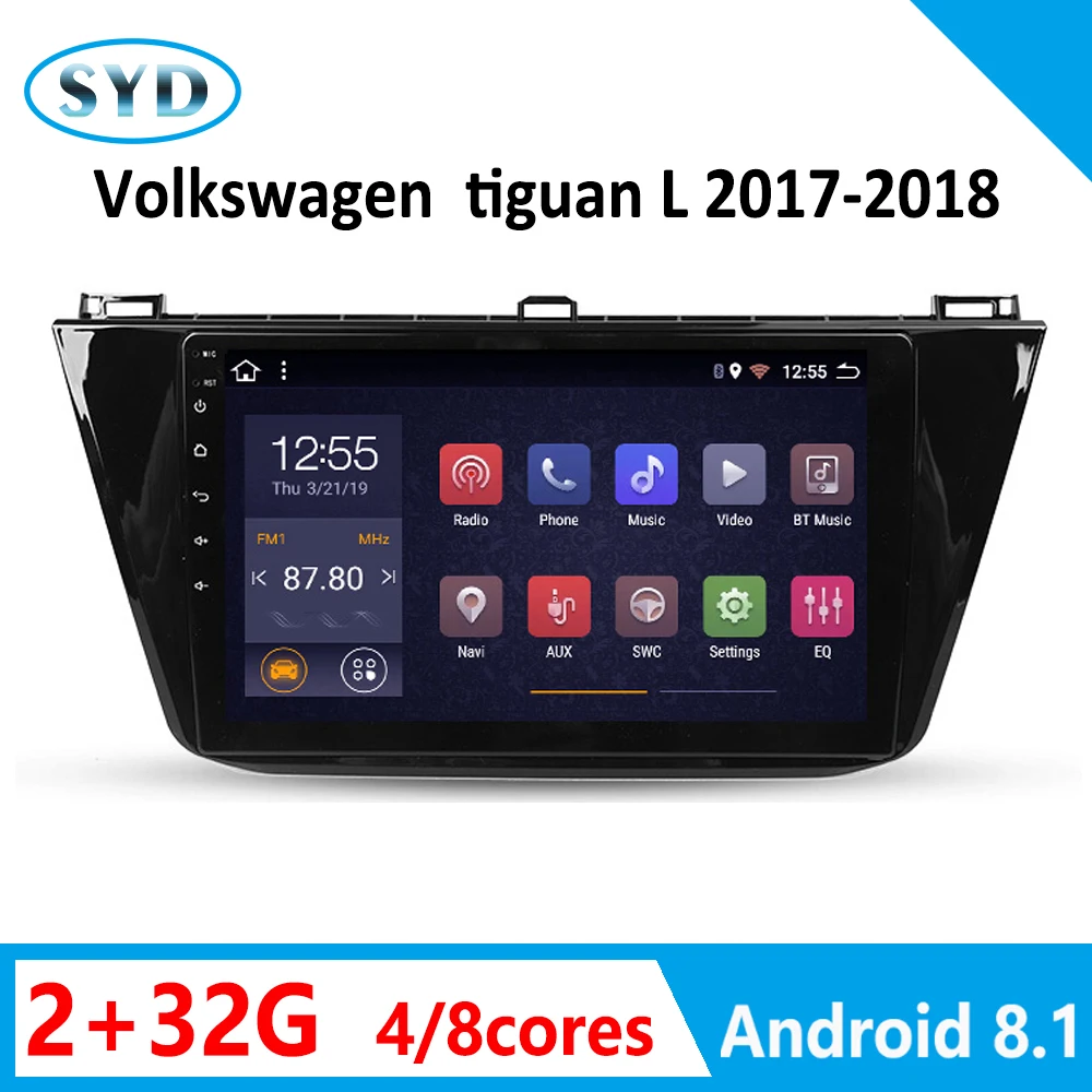 Автомобильный gps-навигатор для Tiguan L 2017-2018 Радио Стерео RAM2G ROM32G Android 8 1