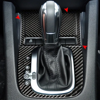 

Car Carbon Fiber Center Control Gear Shift Panel Ashtray Box Cover Sticker Trim For VW Golf 6 MK6 2010 2011 2012 2013