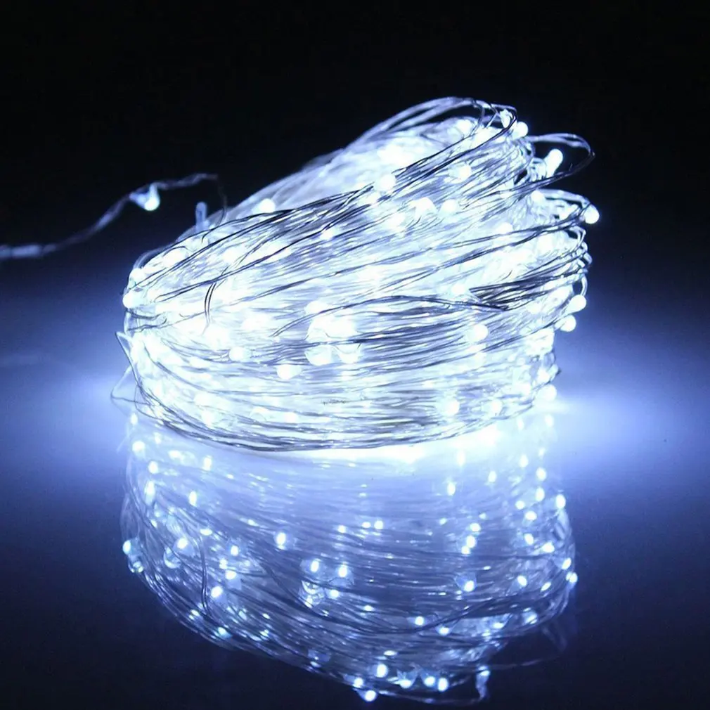 ICOCO 200 Led 2 функции Открытый водонепроницаемый Солнечный медный свет гирлянда фестиваль украшения экологически чистые Прямая
