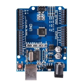 

1xBlue CCL UNO R3 ATmega328P CH340G USB Driver Board & USB Cable For Arduino DIY