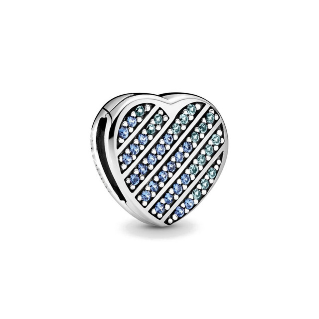 new 925 silver Reflections Clip Beads heart daisy waterdrop leaf white  Charms  Beads Fit Original  Women Bracelet