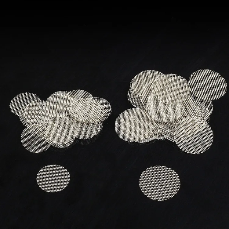 50pcs Pure Copper Pipe Filter Metal Pipe Tobacco Silver Combustion-supporting Net Filter 16mm 20mm