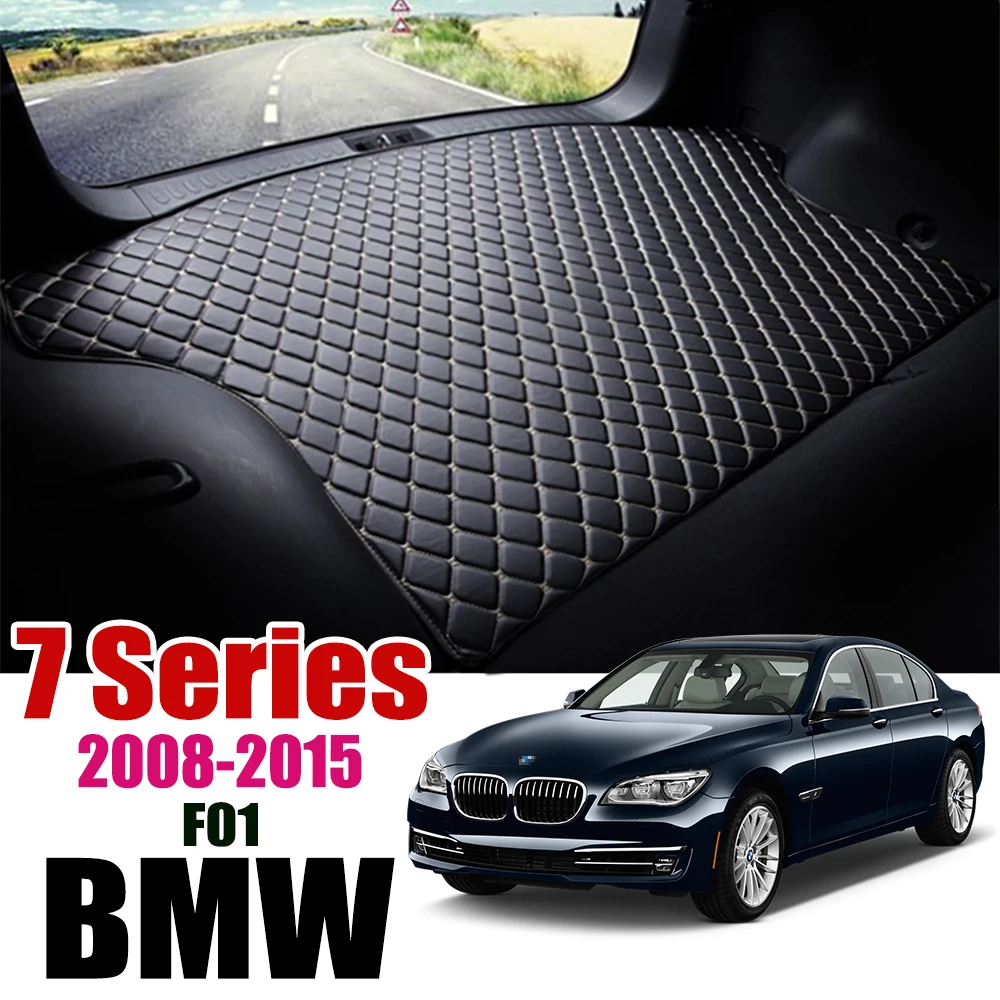 Кожаный Автомобильный Коврик для багажника BMW 7 серии 2008 2015 коврик 7Srieis подкладка F01 740i 730i 750i багажника| |