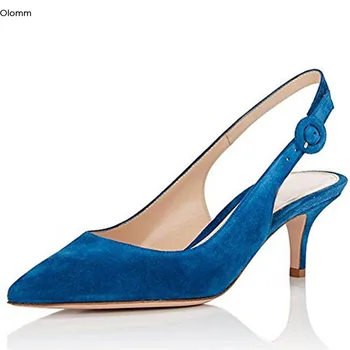 

Olomm 2020 Handmade Women Concise Pumps 6.5 cm Thin Heels Pumps Pointed Toe Gorgeous Multi Color Shoes Women Plus US Size 4-13