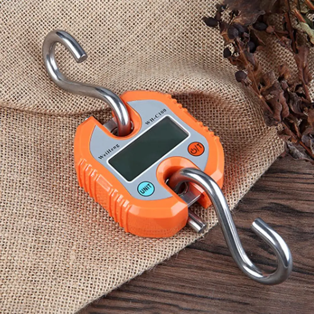 

Accurate weight measurement Electronic scale 150kg portable LCD display hanging kitchen weights hand scale Fishing hook scales