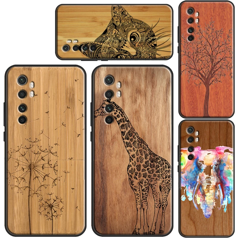 

Bamboo Wood Pattern Skull Print Case For Xiaomi Mi Note 10 Lite Mi 9 9T 10 Pro Max3 Mi 10 Ultra A3 POCO X3 NFC F2 Pro F1