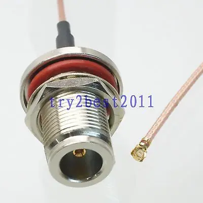 DHL/EMS 50 комплектов N jack pin bulkhead для IPX U. fl female RG178 RF гибкий соединительный кабель 6 дюймов-C1