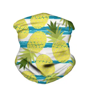 

HYCOOL 2020 Women Men Scarf Magic Headband Fruit Pineapple Print Bicycle Cycling Neck Scarves Balaclava Summer Headwear Bandana