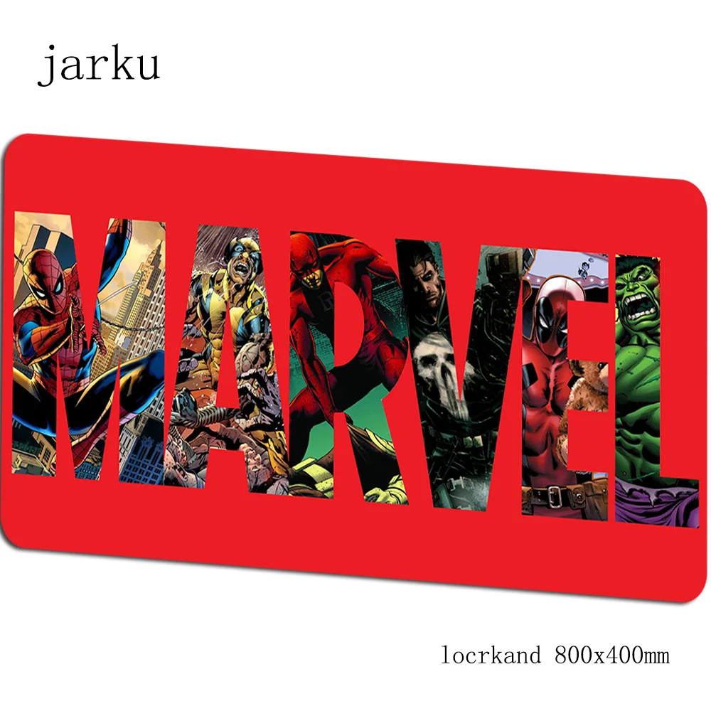 Marvel Comics логотип, коврик для мыши геймер 800x400x2 мм notbook коврик для мыши популярный игровой коврик для мыши Бестселлер коврик для мыши стол для компьютера padmouse - Цвет: Size 800x400X2MM