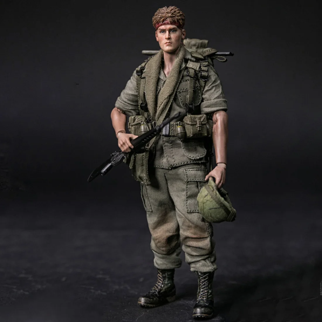 15cm 1/12 Action Figure Realistic Headsculpt DIY Handmade Pocket Elite Series 25th Infantry Division Private Soldier Model | Игрушки и