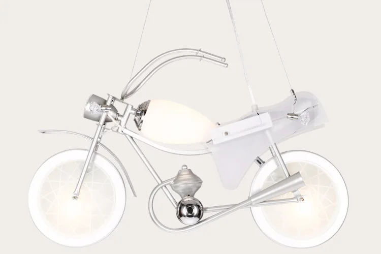 

Modern Motorcycle Glass Pendant Light For Kids,children Cartoon Iron Light Fixture luminaire