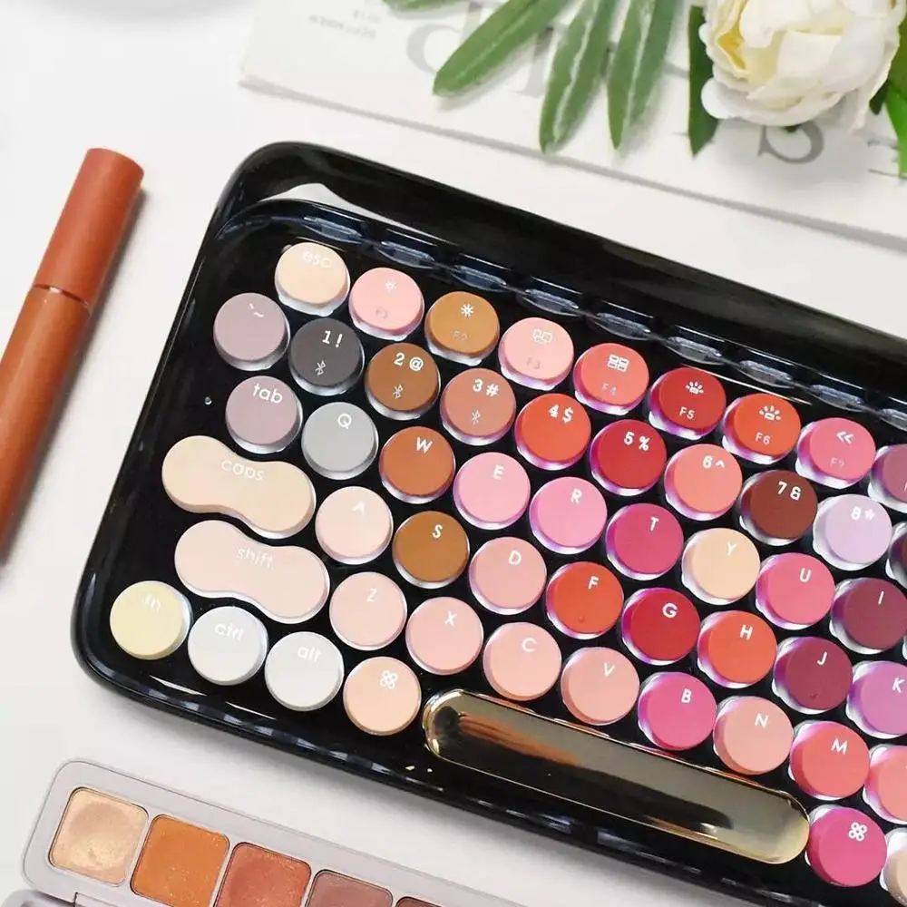  Xiaomi Lofree Wireless Bluetooth Mechanical Keyboard Bloom Version Charming Colorful Lipstick Gamin