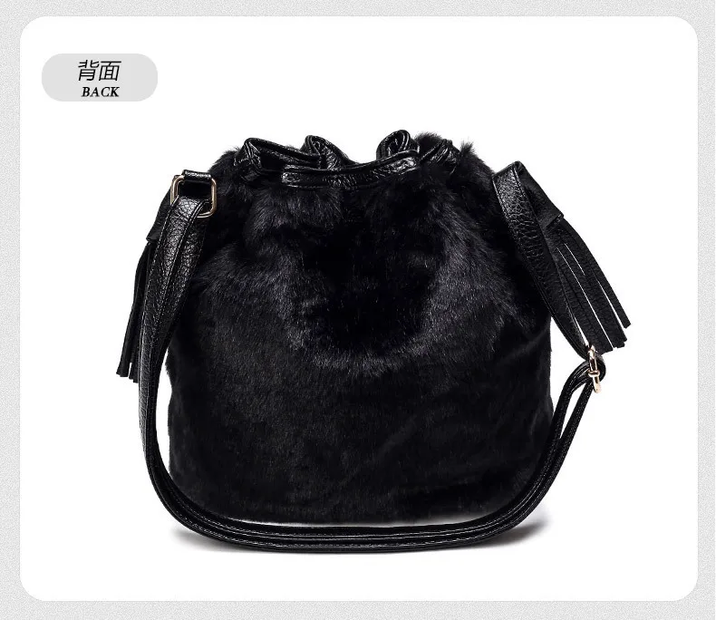 Bolsa feminina, меховые сумки через плечо, для женщин,, зимняя меховая сумка на плечо, модные женские сумки на шнурке с помпоном