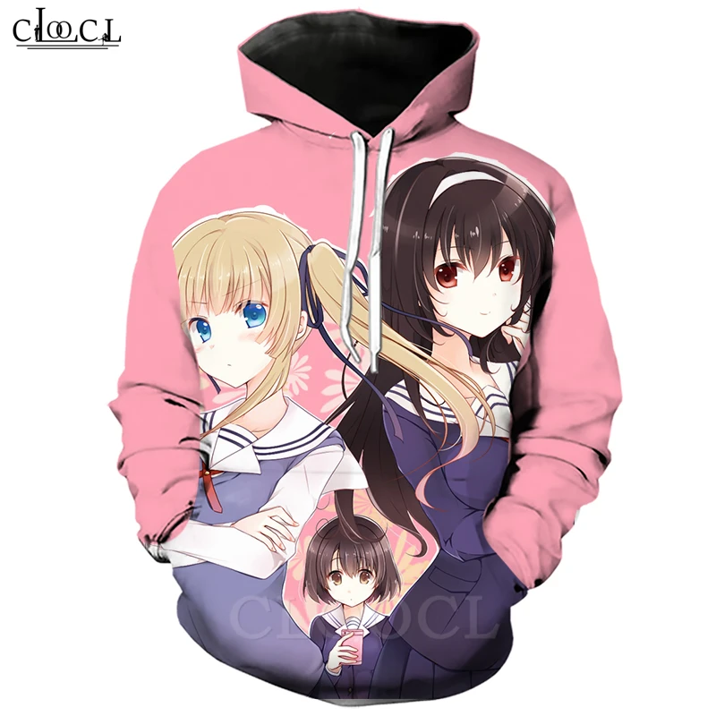 Японское аниме Saenai Heroine No Sodatekata толстовки для мужчин и женщин 3D принт кофта для бега Повседневная Уличная одежда пуловеры B386 - Цвет: Hoodies 10