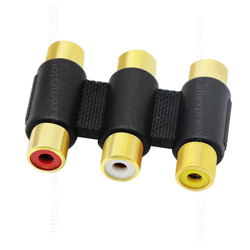Белый/красный/желтый 3 x RCA гнездовой разъем для гнездового соединителя|Кабели VGA| |