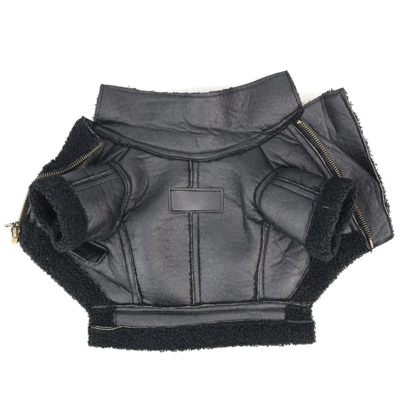 Одежда для собак в стиле ретро, кожаная куртка на молнии, пальто, крутая куртка, одежда, как крутой мальчик для маленьких собак, плюшевый французский