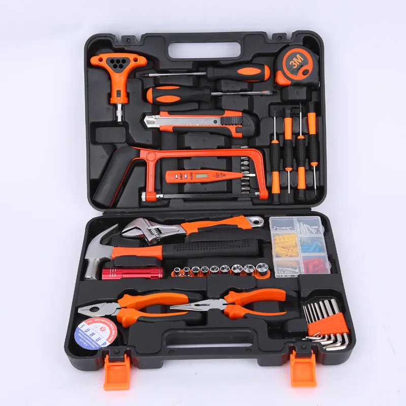 

Household Tool Kit Multi-functional Hardware Tools Electrician Maintenance Car Set Only Electric Drill Combination
