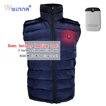 

WINNA NEW USB Three Speed Intelligent Temperature Control Heating Polyester Outdoor Vest Keep Body Warm For Skiing Camping