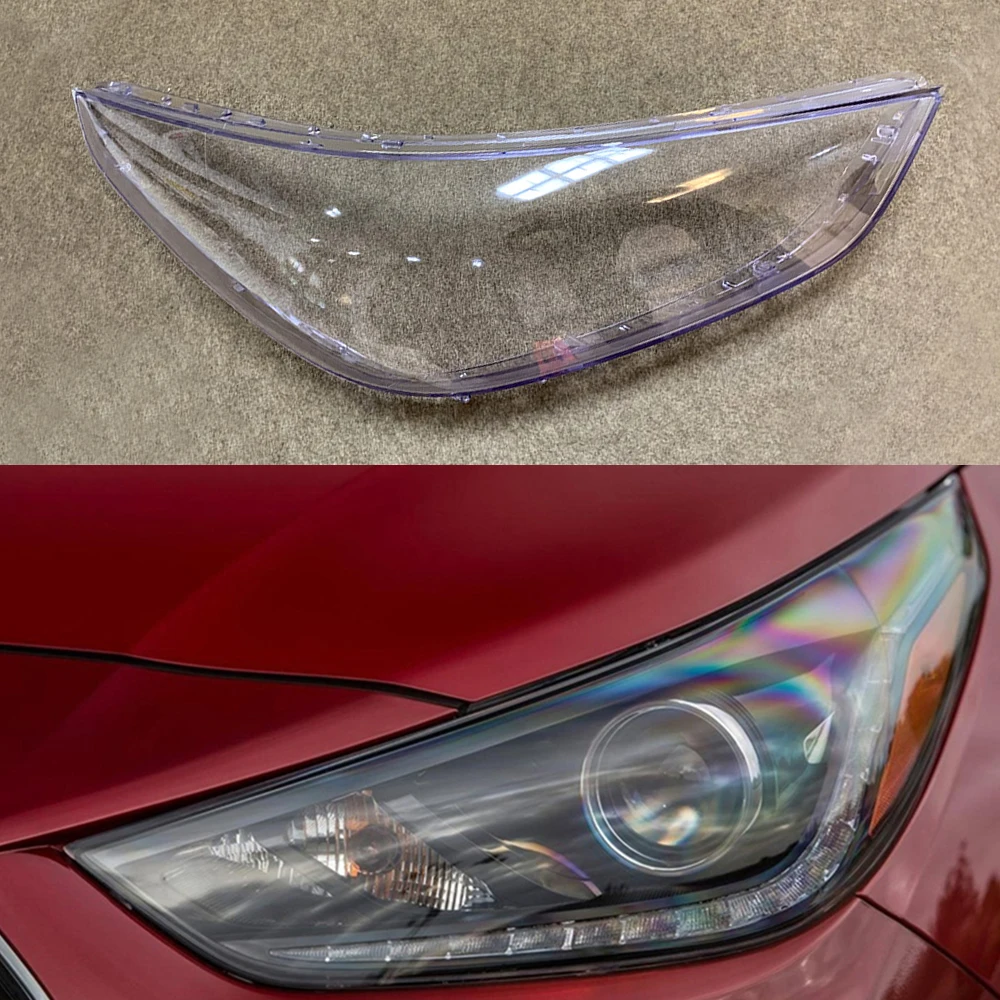 Driver Side Для hyundai Accent объектив фары автомобиля крышка фары замена прозрачное стекло авто оболочка Крышка - Цвет: Driver Side