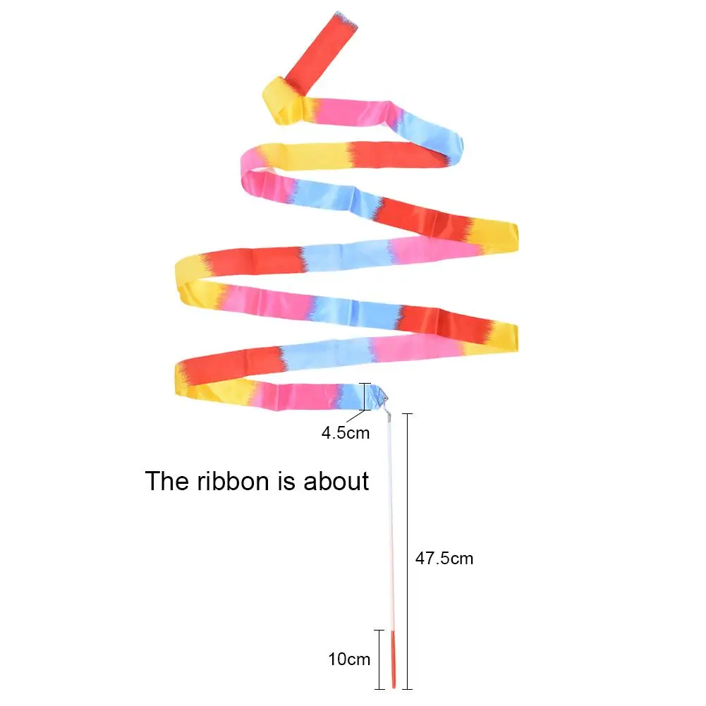 3,7 м разноцветные гимнастические ленты для спортзала танцевальная лента Ритмическая художественная гимнастика лента для художественной