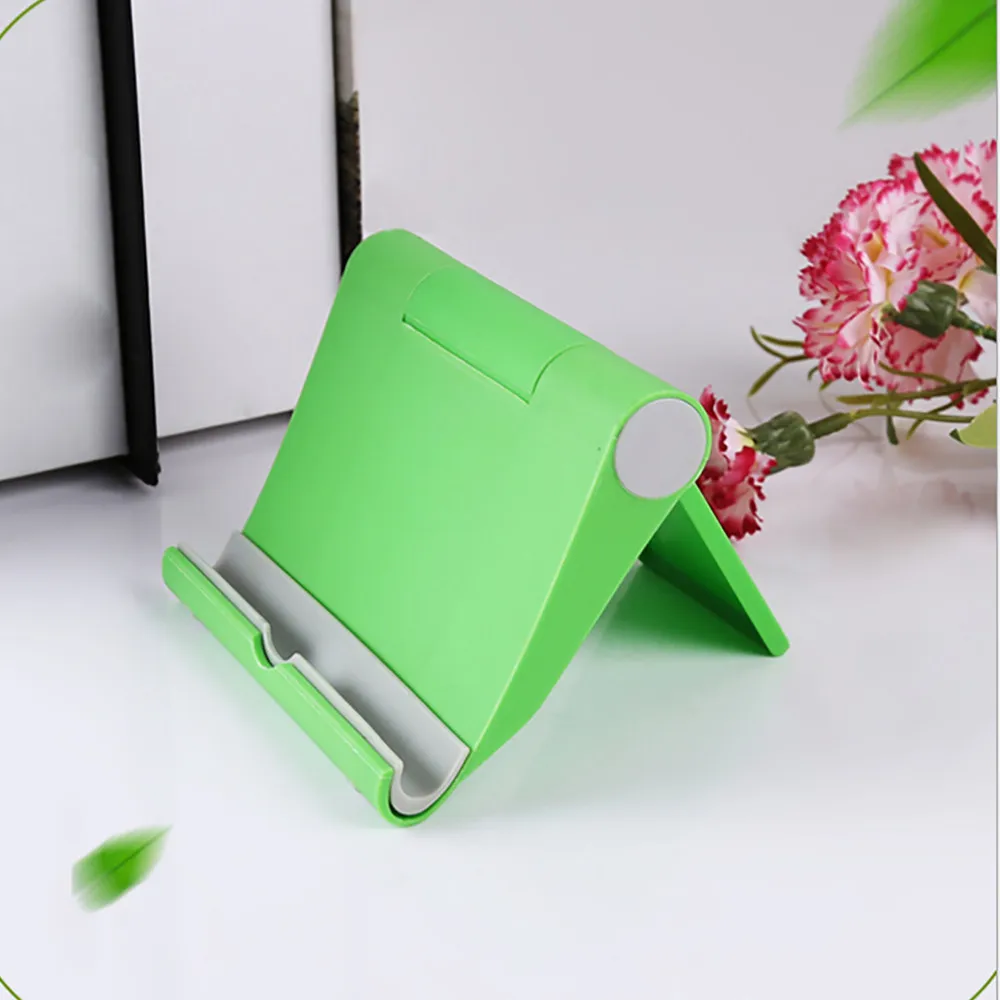 Green Универсальный Настольный складной держатель для мобильного телефона samsung iPhone Tablet 7,29 - Цвет: Green