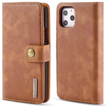 

For iPhone11 Pro 2019 Genuine Leather Flip Case Split 2 in 1 Multifunction Case Business Smart Cover for Apple iPhone 11 Pro Max