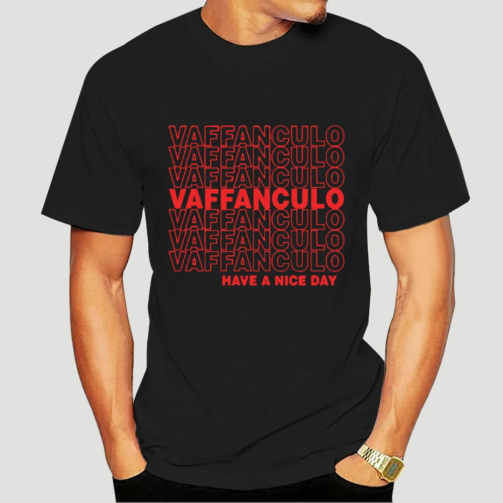Мужская забавная футболка модная Vaffanculo хорошего дня Женская t-shirt-1392D | одежда