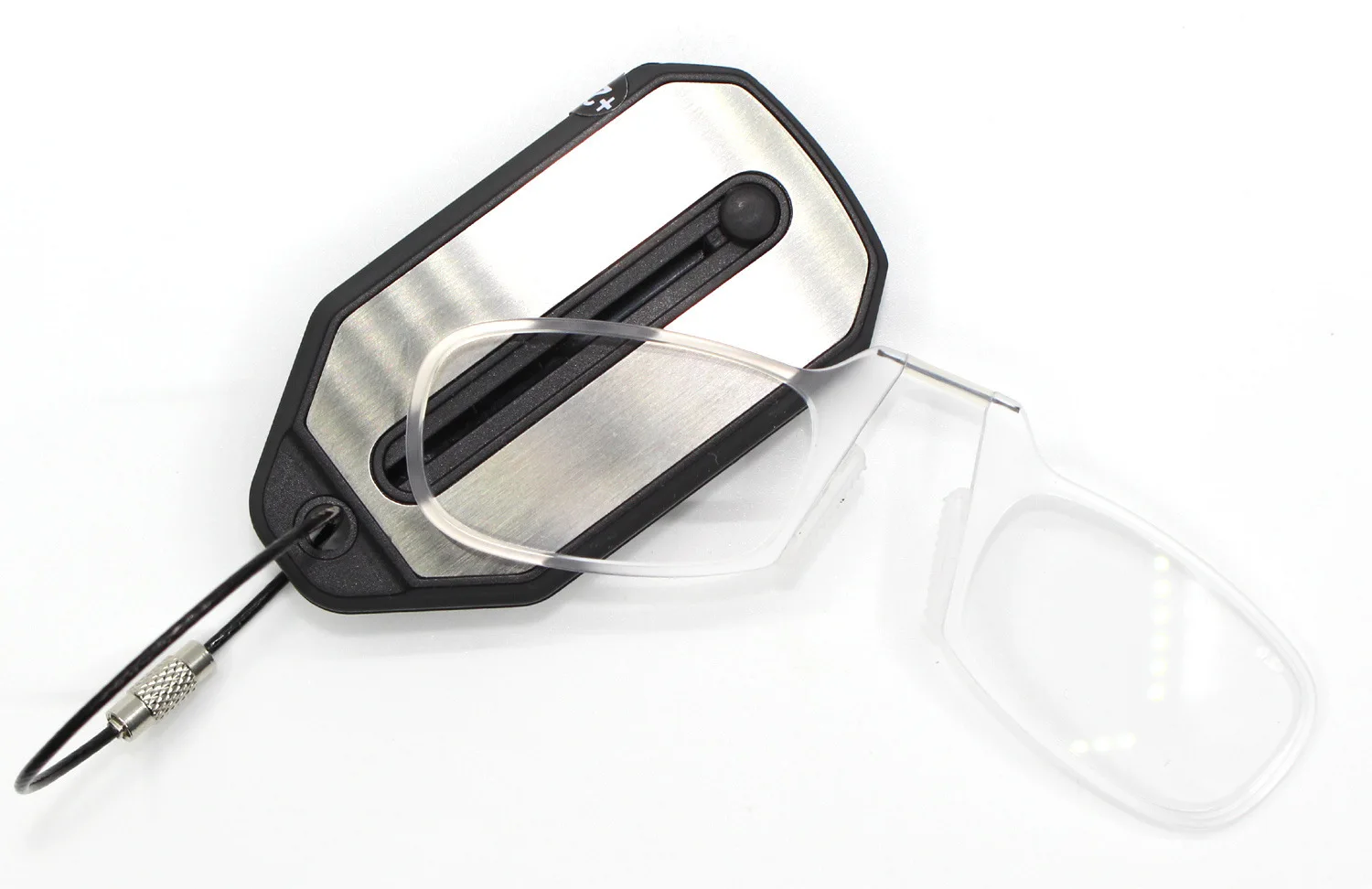 Модный портативный ультра-тонкий зажим для носа очки для чтения брелок очки с Чехол кошелек пенес оптика Прозрачный Подарок