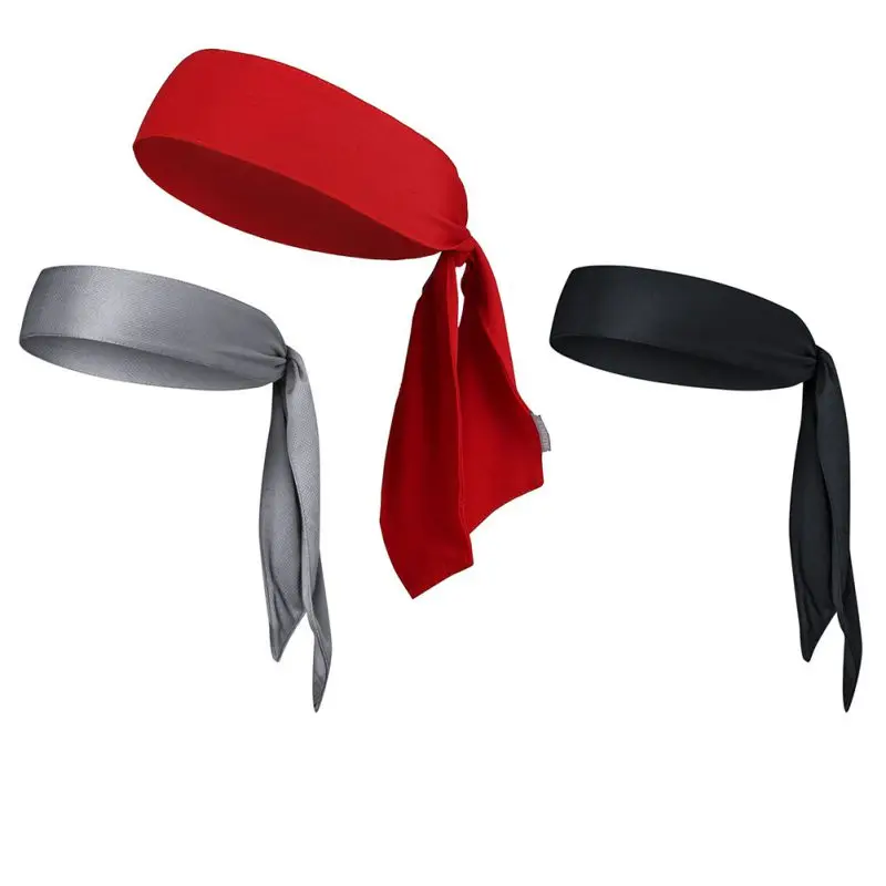 Head Tie Quick Elastic Drying Sweat Absorption Sports Headband Hairband Sweatband For Outdoor Running Tennis Fitness Yoga