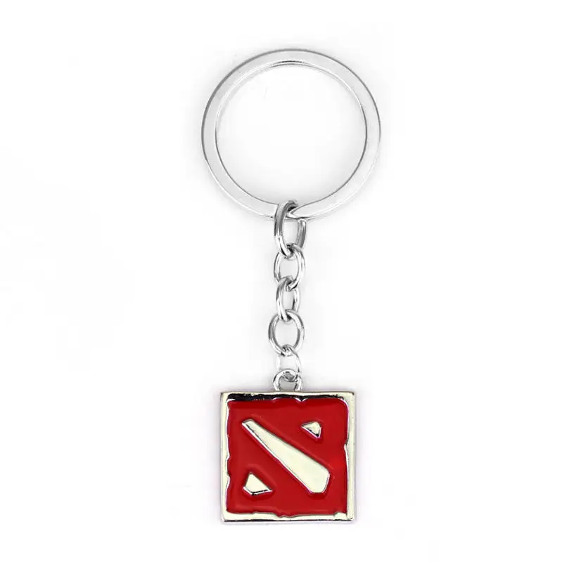 SILVER Популярная игра, винтажный Dota 2 брелок, dota2, логотип, сплав, подвеска, брелок, подарок, мужской автомобильный брелок, кольцо, фигурка, кинжалок, брелок - Цвет: SILVER