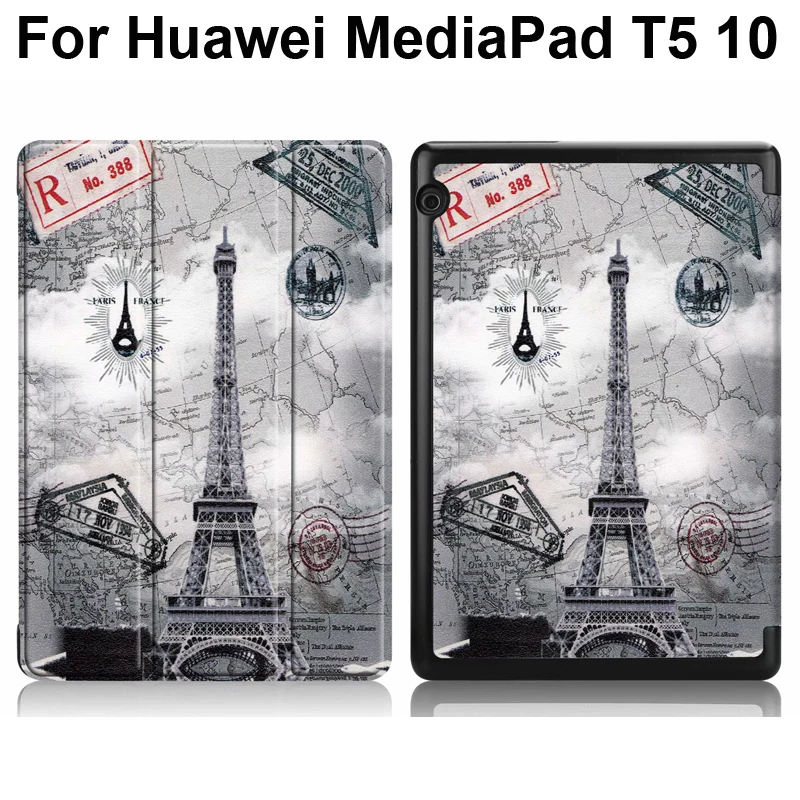 Чехол для huawei Mediapad T5, смарт-подставка для планшетов, чехол для AGS2-W09, AGS2-L09, 10,1 дюймов, универсальный чехол, опт