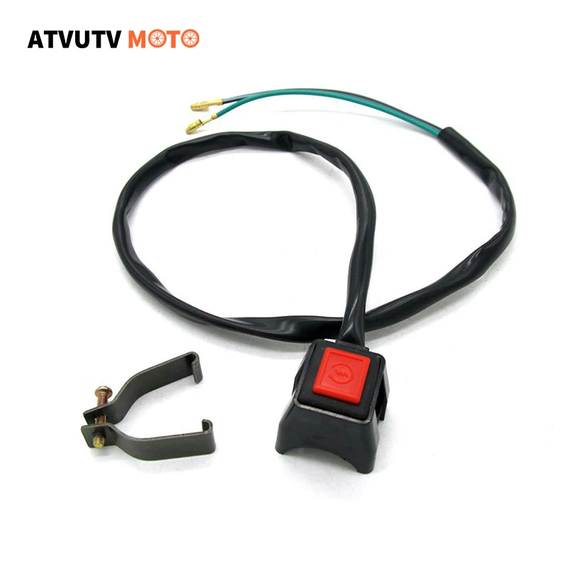 

22mm Start Flameout Horn Kill Button Switch For ATV Mini Dirt Pocket Bike Chopper ATV Scooter