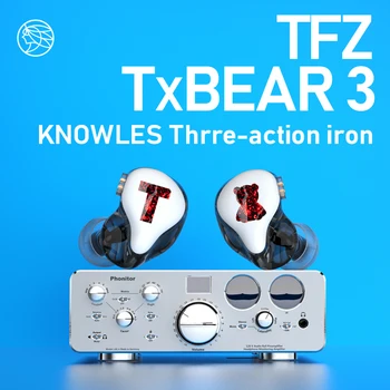 

New TFZ T x Bear 3 TxBear3 Monitor Earphones TxBear 3 HIFI Headset with High Quality Tri-Motion Iron Music Earbuds
