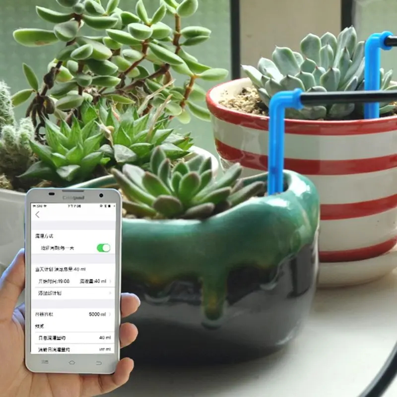 

1Set 1Set Automatic Watering Device Intelligent Mobile Phone Control Garden Succulents Plant Drip Irrigation Tool Water Pump