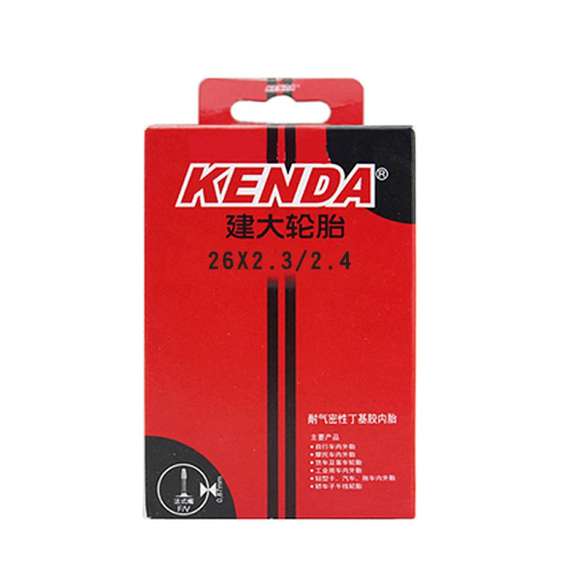 Kenda Bicycle Inner Tube Mountain Bike Tube Tires parts 26 inches 26*2.3/2.4 3.5 4.0 S/V F/V Cycling butyl rubber Inner Tube