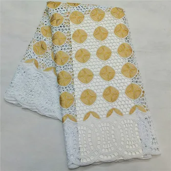 

5 yard Swiss lace fabric dubai fabirc swiss voile lace in switzerland African cotton fabric Swiss voile lace most popular