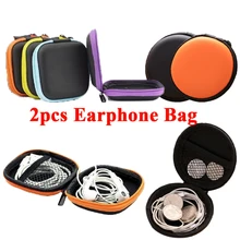 2 шт цветной SD чехол-держатель для хранения переносная Жесткая Сумка Чехол для наушников наушники-вкладыши карта памяти Caja de сумка для хранения