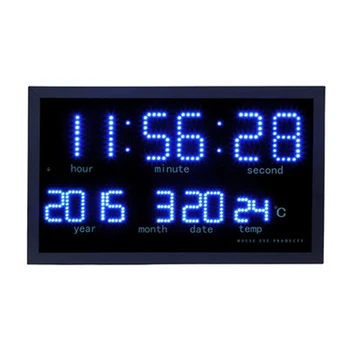 

Large Digital Wall Clock Modern Design with Year Temperature Large LCD Screen Calendar Clock Oversize Time Wall Watch Home Decor