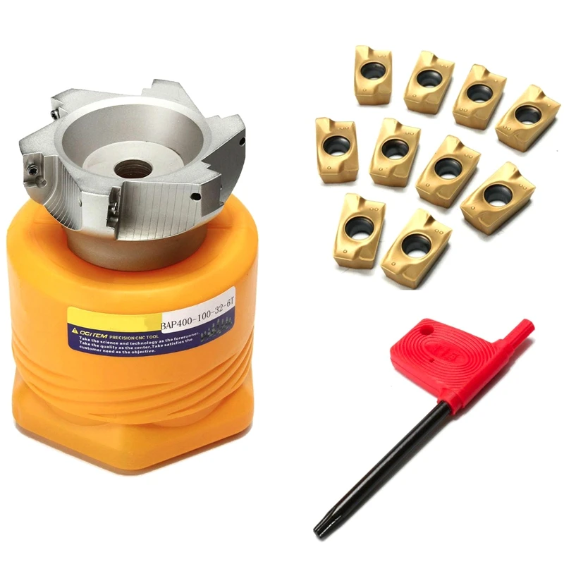 

ABSS-Bap 400R-100-32-6F Indexable Milling Cutter Cnc Tool + Apmt1604Pder Dp5320