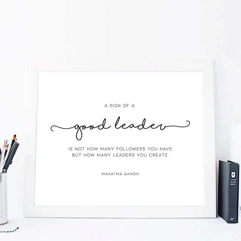 Good leader canvas prints