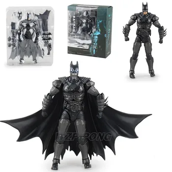 

16cm Anime Justice League Batman Battle Ver Figurine Dolls Toys PVC Movable Joint Action Figure Decoration Model Toy Gift