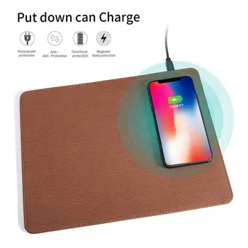 

Qi Wireless Charging Charger Mouse Pad Mat For IPhone XS/MAX 8 8Plus For Samsung S8 Plus /S7 S6 Edge