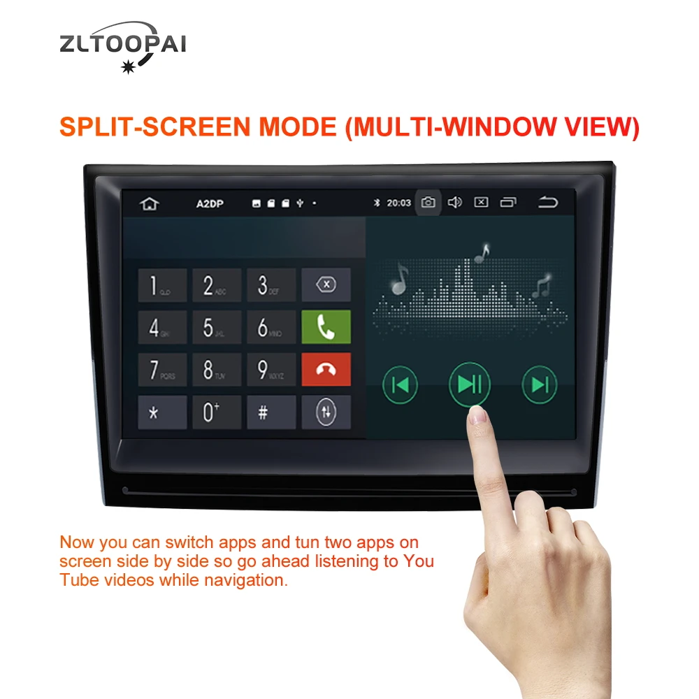 Автомагнитола ZLTOOPAI на Android 10 мультимедийный проигрыватель для Porsche 911/997/Cayman/Boxter 2
