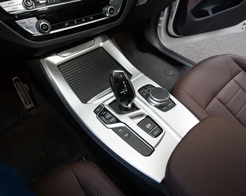 

For BMW X3 2018-2020 GO1 Accessories ABS Carbon & Matte Full-Cover Gear Shift Decorative Frame Cover Trim 1Pc LHD