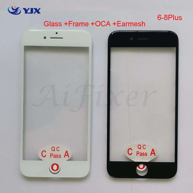 Aiфиксатор 10 шт. 3 в 1 холодный клей пресс стекло с рамкой + OCA пленка Earmesh для iPhone 6 6s 7
