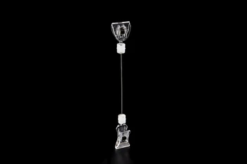 

Double Spring Clips Wire Rocking Pole universal 360° rotating sign holder stand for label display